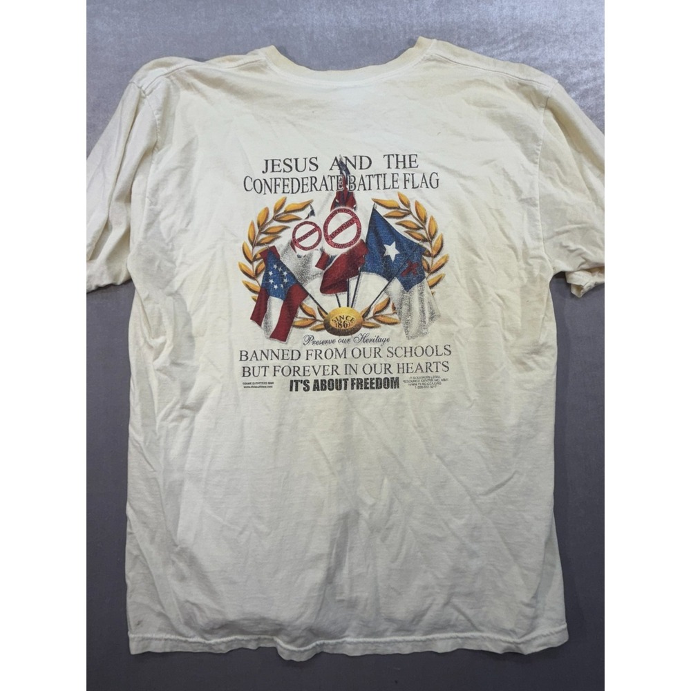 Dixie Outfitters "Jesus and the Confederate" Shirt Size XL Civil War